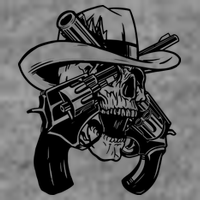 Cool Skull Guns Crossbones Toddler T-Shirt