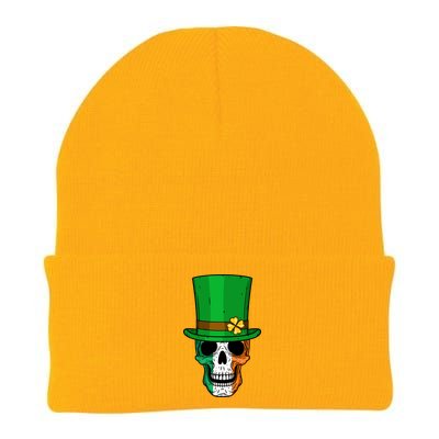 Cool St. Patricks Day Irish Skull Knit Cap Winter Beanie