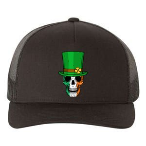 Cool St. Patricks Day Irish Skull Yupoong Adult 5-Panel Trucker Hat