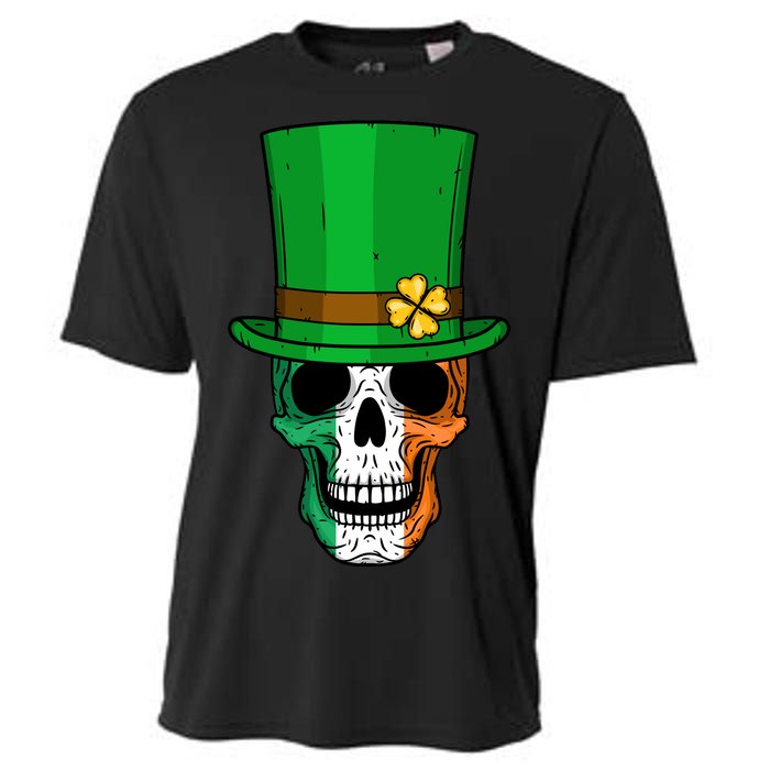 Cool St. Patricks Day Irish Skull Cooling Performance Crew T-Shirt