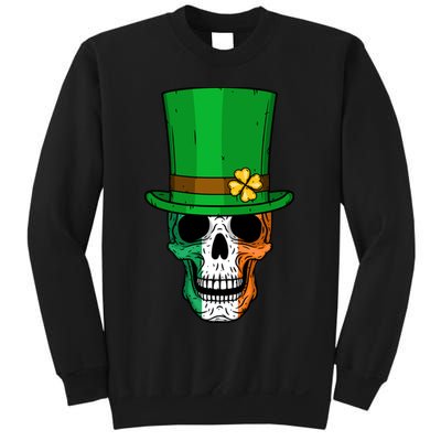 Cool St. Patricks Day Irish Skull Sweatshirt