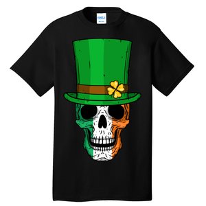 Cool St. Patricks Day Irish Skull Tall T-Shirt