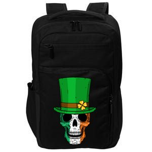 Cool St. Patricks Day Irish Skull Impact Tech Backpack