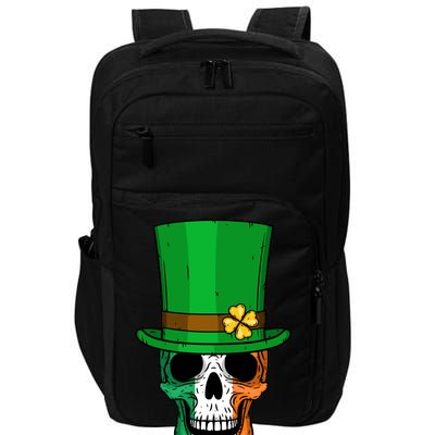 Cool St. Patricks Day Irish Skull Impact Tech Backpack