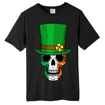 Cool St. Patricks Day Irish Skull Tall Fusion ChromaSoft Performance T-Shirt