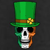 Cool St. Patricks Day Irish Skull Beanie
