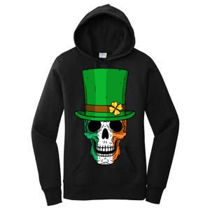 Cool St. Patricks Day Irish Skull Women's Pullover Hoodie