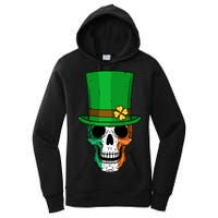 Cool St. Patricks Day Irish Skull Women's Pullover Hoodie