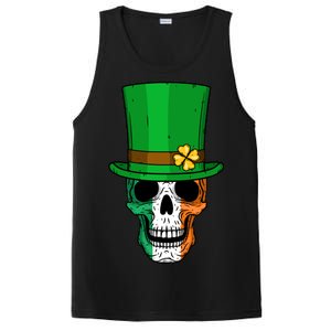 Cool St. Patricks Day Irish Skull PosiCharge Competitor Tank