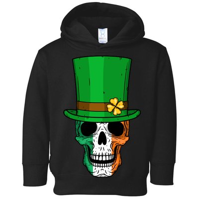 Cool St. Patricks Day Irish Skull Toddler Hoodie