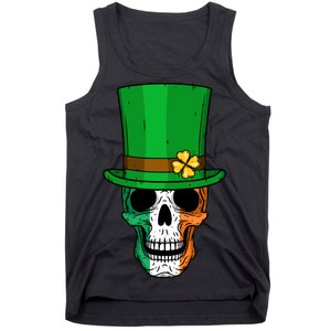 Cool St. Patricks Day Irish Skull Tank Top