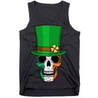 Cool St. Patricks Day Irish Skull Tank Top