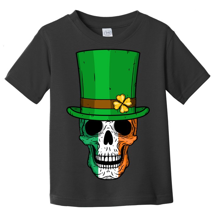 Cool St. Patricks Day Irish Skull Toddler T-Shirt