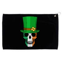 Cool St. Patricks Day Irish Skull Grommeted Golf Towel