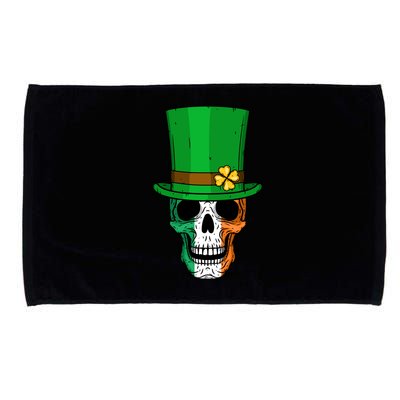 Cool St. Patricks Day Irish Skull Microfiber Hand Towel