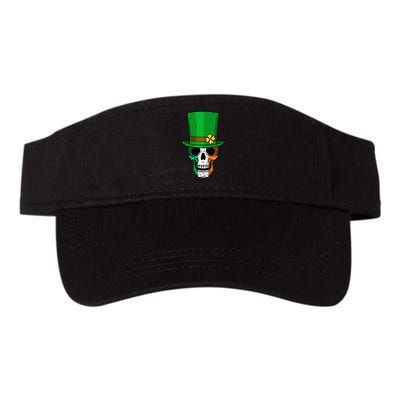 Cool St. Patricks Day Irish Skull Valucap Bio-Washed Visor