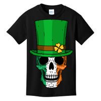 Cool St. Patricks Day Irish Skull Kids T-Shirt