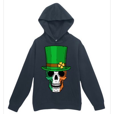 Cool St. Patricks Day Irish Skull Urban Pullover Hoodie