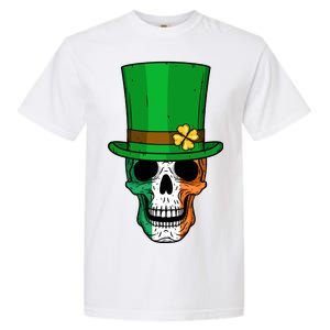 Cool St. Patricks Day Irish Skull Garment-Dyed Heavyweight T-Shirt