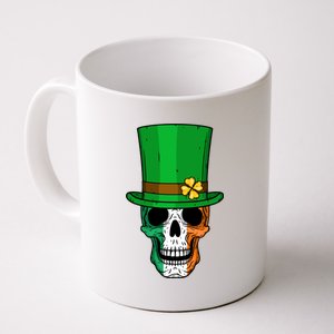 Cool St. Patricks Day Irish Skull Coffee Mug