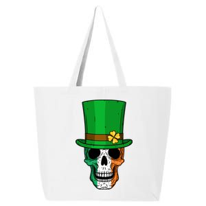 Cool St. Patricks Day Irish Skull 25L Jumbo Tote