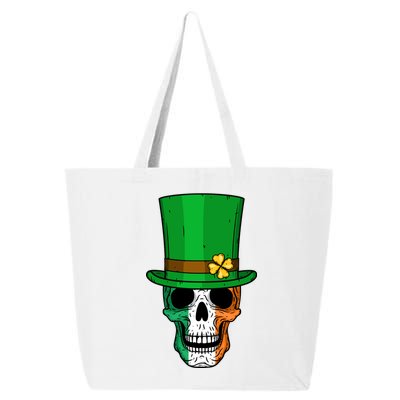 Cool St. Patricks Day Irish Skull 25L Jumbo Tote