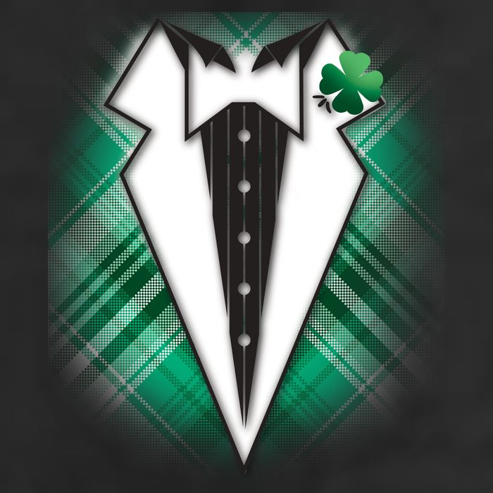 Cool St. Patrick's Day Tuxedo Irish Tux Cool Comfort Performance Bucket Hat