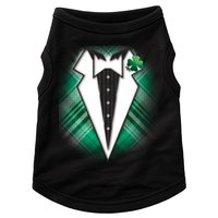 Cool St. Patrick's Day Tuxedo Irish Tux Doggie Tank