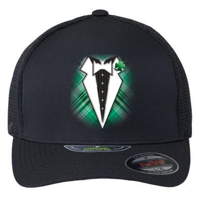 Cool St. Patrick's Day Tuxedo Irish Tux Flexfit Unipanel Trucker Cap