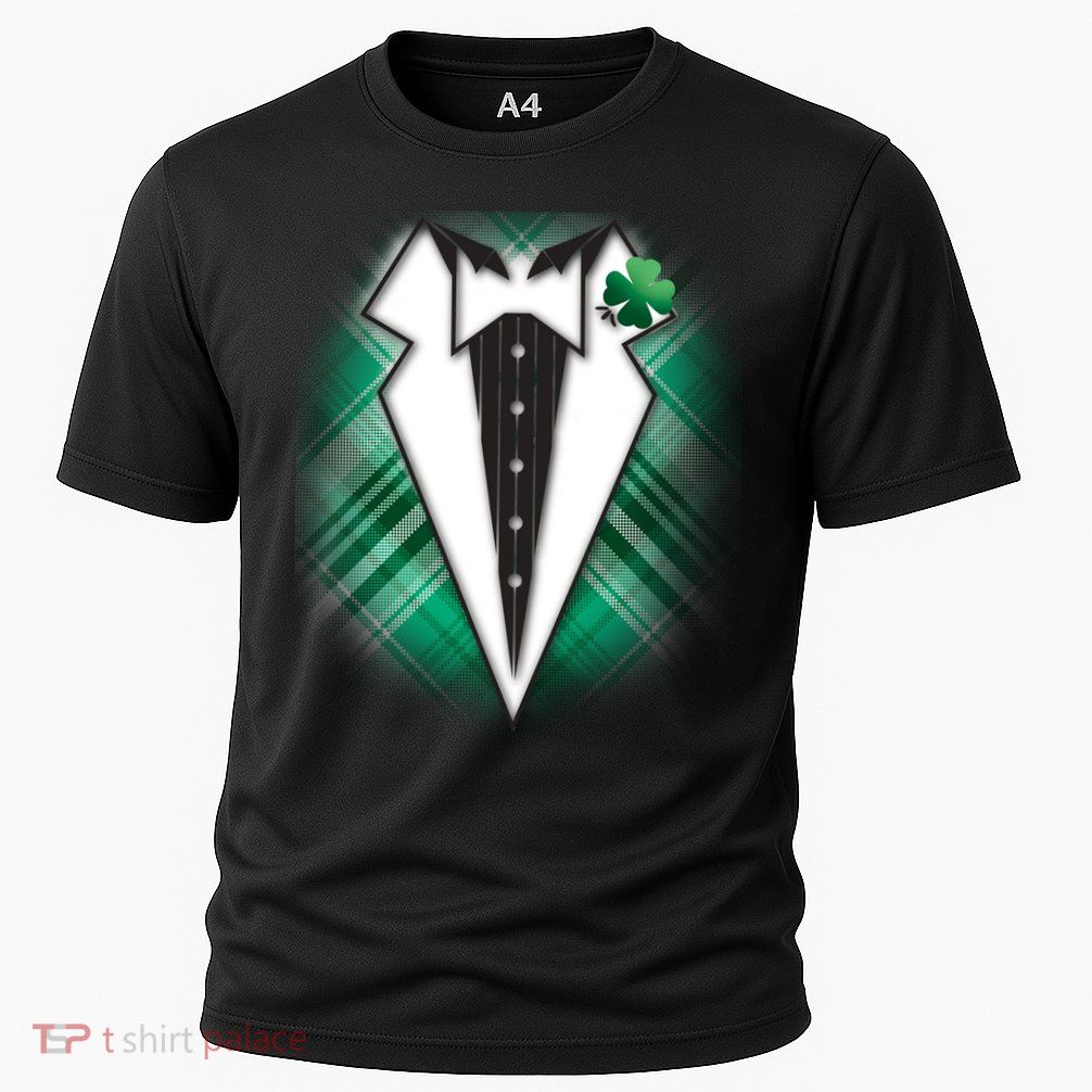 Cool St. Patrick's Day Tuxedo Irish Tux Cooling Performance Crew T-Shirt