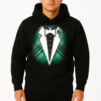 Cool St. Patrick's Day Tuxedo Irish Tux Hoodie