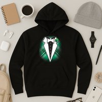 Cool St. Patrick's Day Tuxedo Irish Tux Hoodie