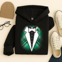 Cool St. Patrick's Day Tuxedo Irish Tux Hoodie