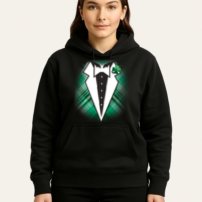 Cool St. Patrick's Day Tuxedo Irish Tux Hoodie