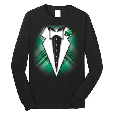Cool St. Patrick's Day Tuxedo Irish Tux Long Sleeve Shirt
