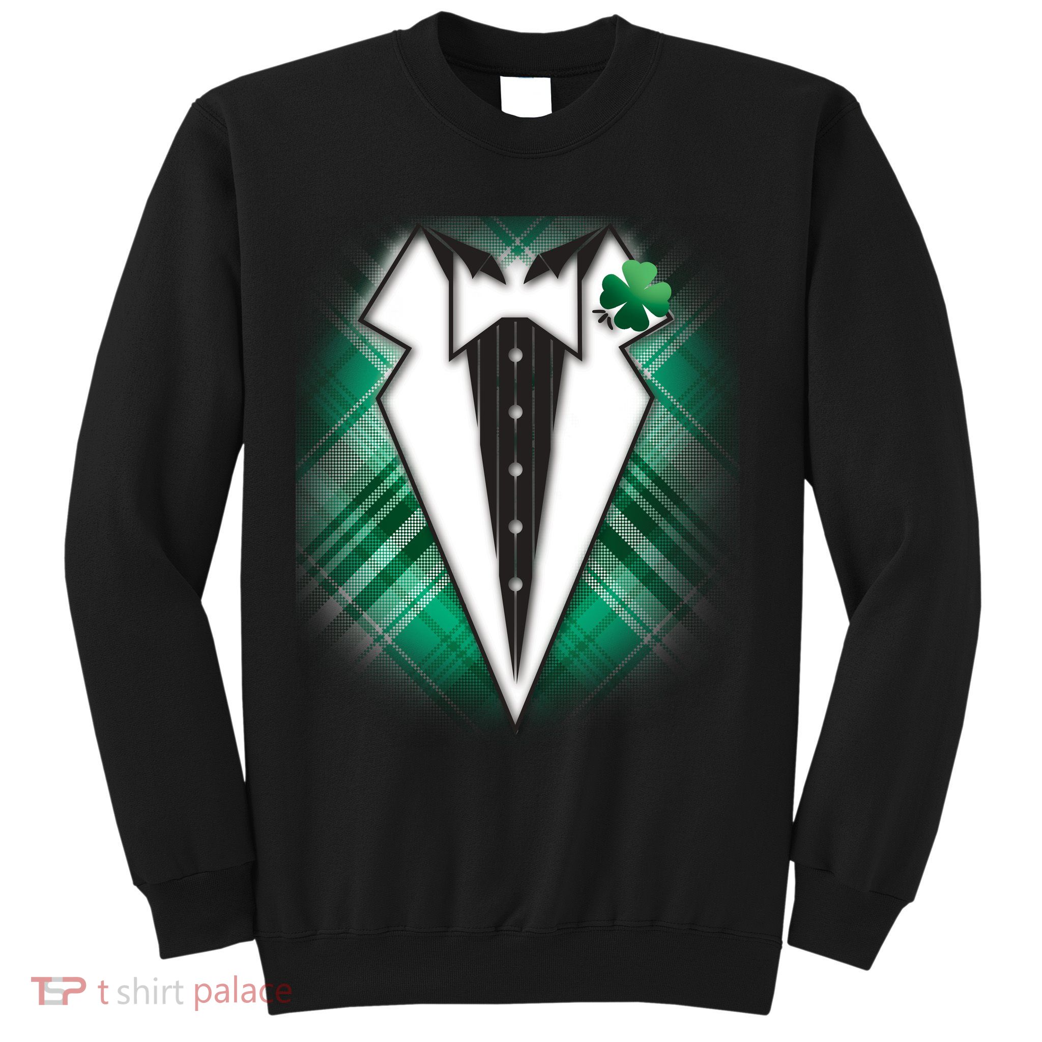 Cool St. Patrick's Day Tuxedo Irish Tux Sweatshirt