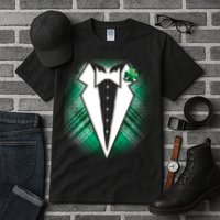 Cool St. Patrick's Day Tuxedo Irish Tux Tall T-Shirt