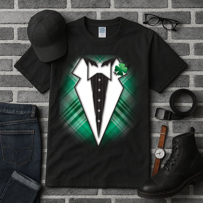 Cool St. Patrick's Day Tuxedo Irish Tux Tall T-Shirt