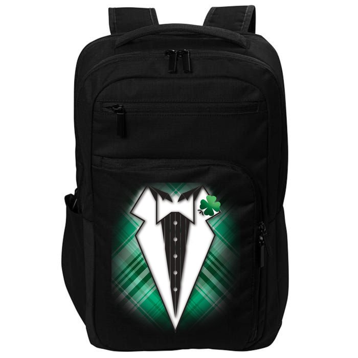 Cool St. Patrick's Day Tuxedo Irish Tux Impact Tech Backpack