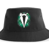 Cool St. Patrick's Day Tuxedo Irish Tux Sustainable Bucket Hat