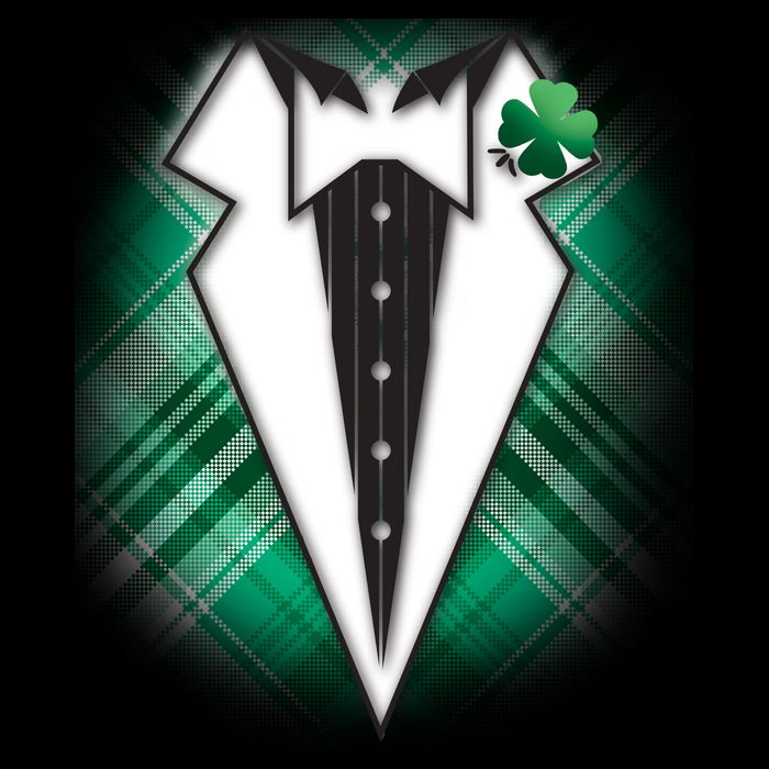 Cool St. Patrick's Day Tuxedo Irish Tux Bucket Hat