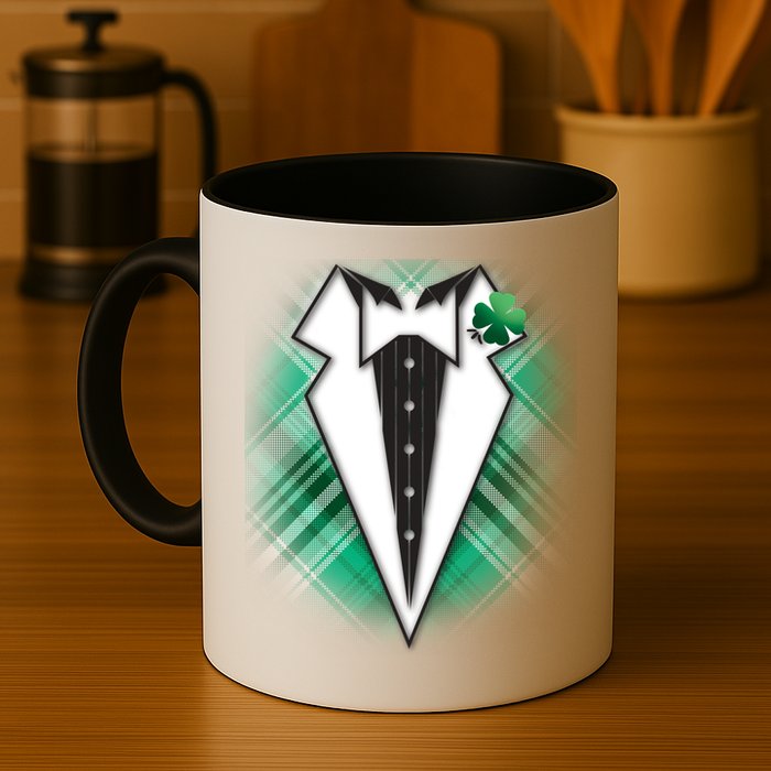 Cool St. Patrick's Day Tuxedo Irish Tux Mug