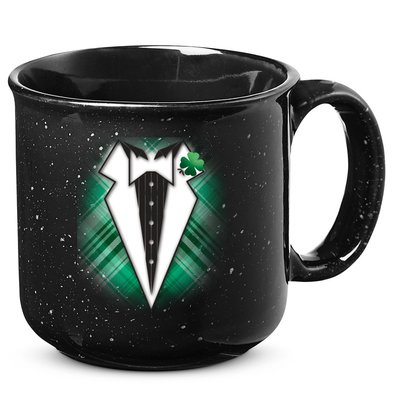 Cool St. Patrick's Day Tuxedo Irish Tux 15oz Campfire Ceramic Mug