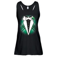 Cool St. Patrick's Day Tuxedo Irish Tux Ladies Essential Flowy Tank