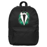 Cool St. Patrick's Day Tuxedo Irish Tux 16 in Basic Backpack