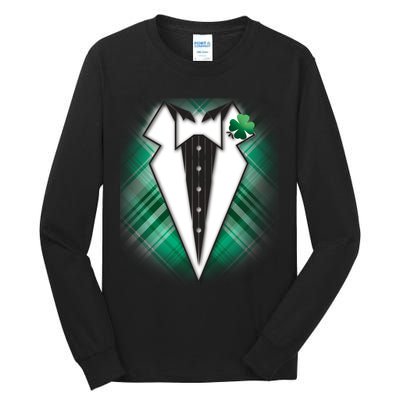 Cool St. Patrick's Day Tuxedo Irish Tux Tall Long Sleeve T-Shirt