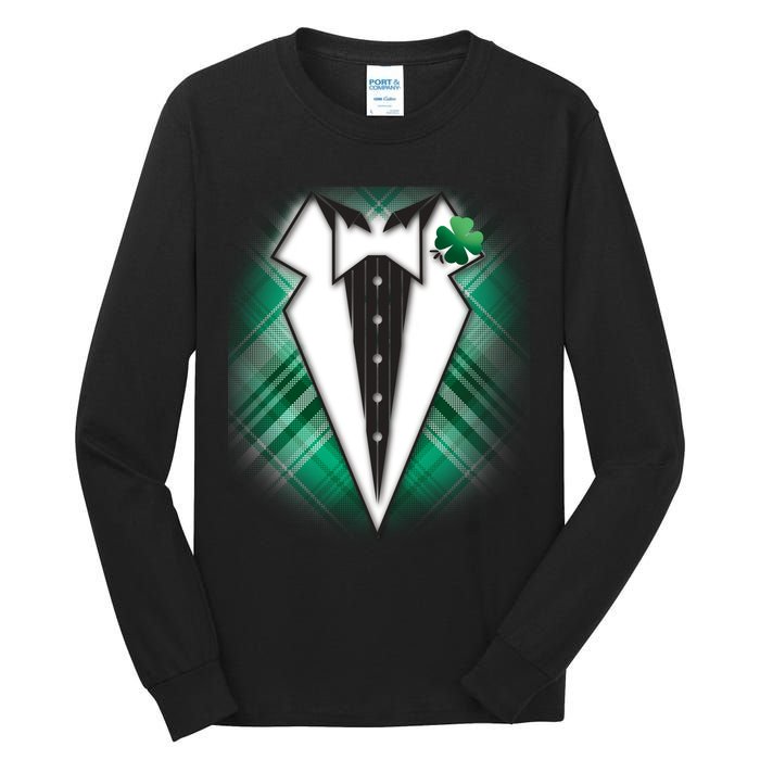 Cool St. Patrick's Day Tuxedo Irish Tux Tall Long Sleeve T-Shirt