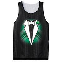 Cool St. Patrick's Day Tuxedo Irish Tux Mesh Reversible Basketball Jersey Tank