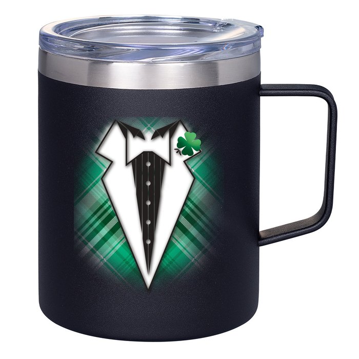Cool St. Patrick's Day Tuxedo Irish Tux 12oz Stainless Steel Coffee Mug