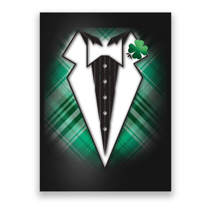 Cool St. Patrick's Day Tuxedo Irish Tux Poster